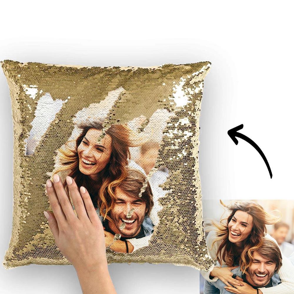 Personalized Photo Sequin Pillow Cases